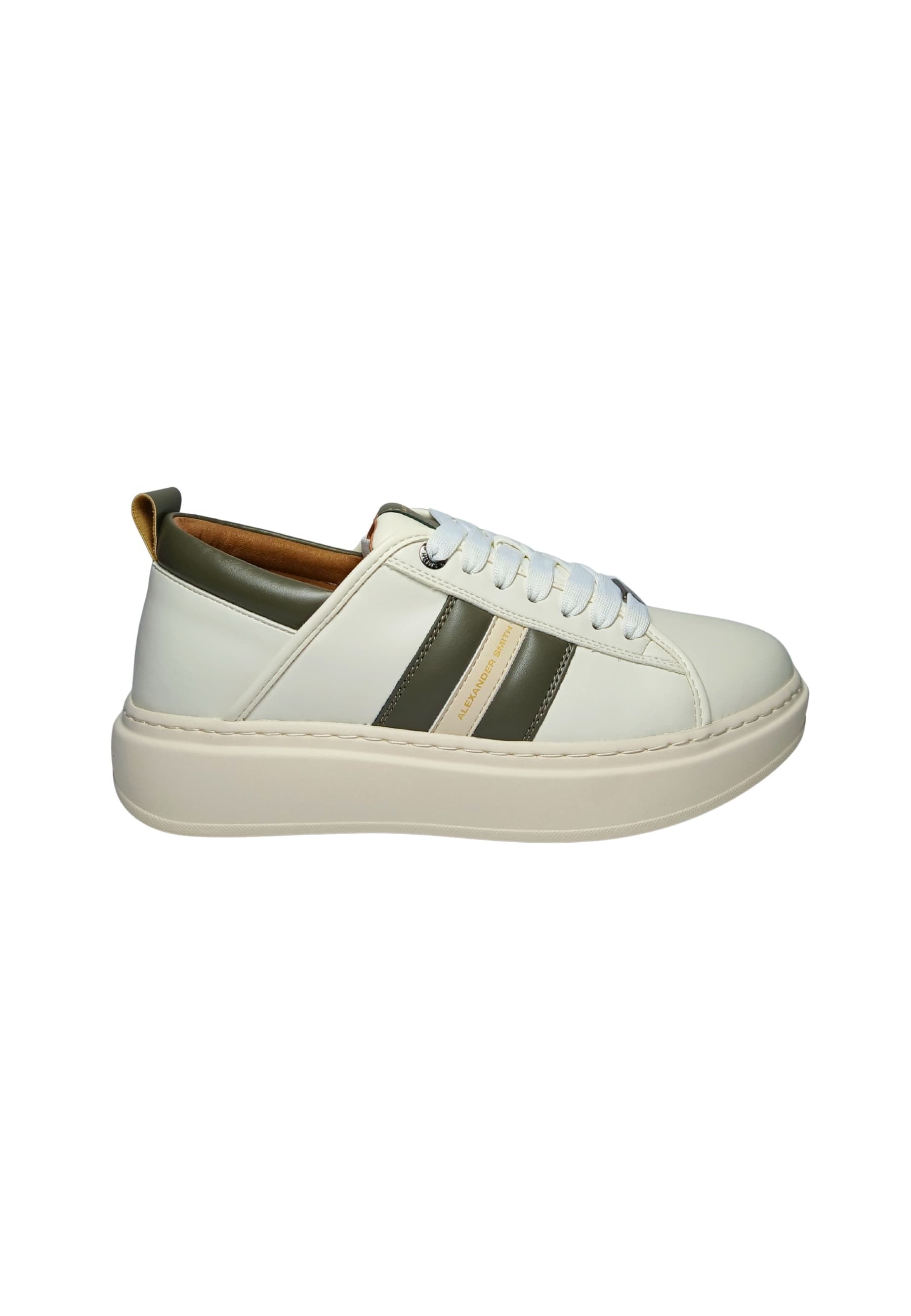 ALEXANDER SMITH Scarpe Uomo Alexander Smith Eco-Wembley Man Cream Military - 6