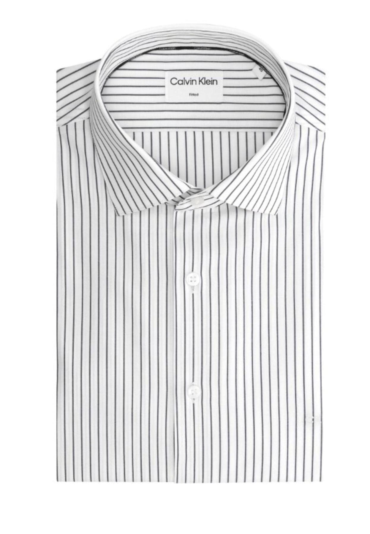 calvin klein  CAMICIA THERMO TECH STRIPE FITTED SHIRT - 2