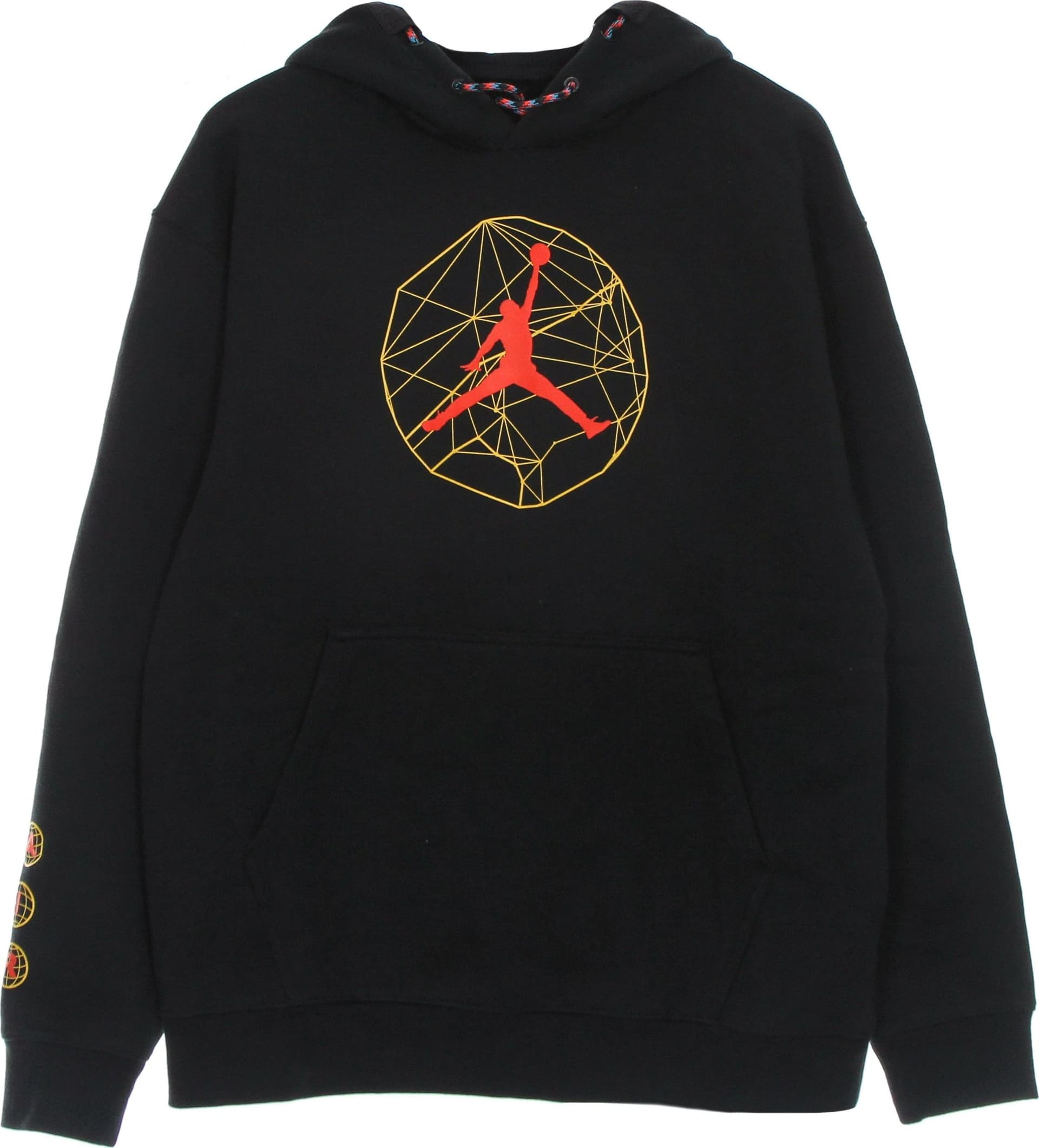 JORDAN Felpa Cappuccio Uomo Essential Mountainside Graphic Pullover Hoodie Black - 5
