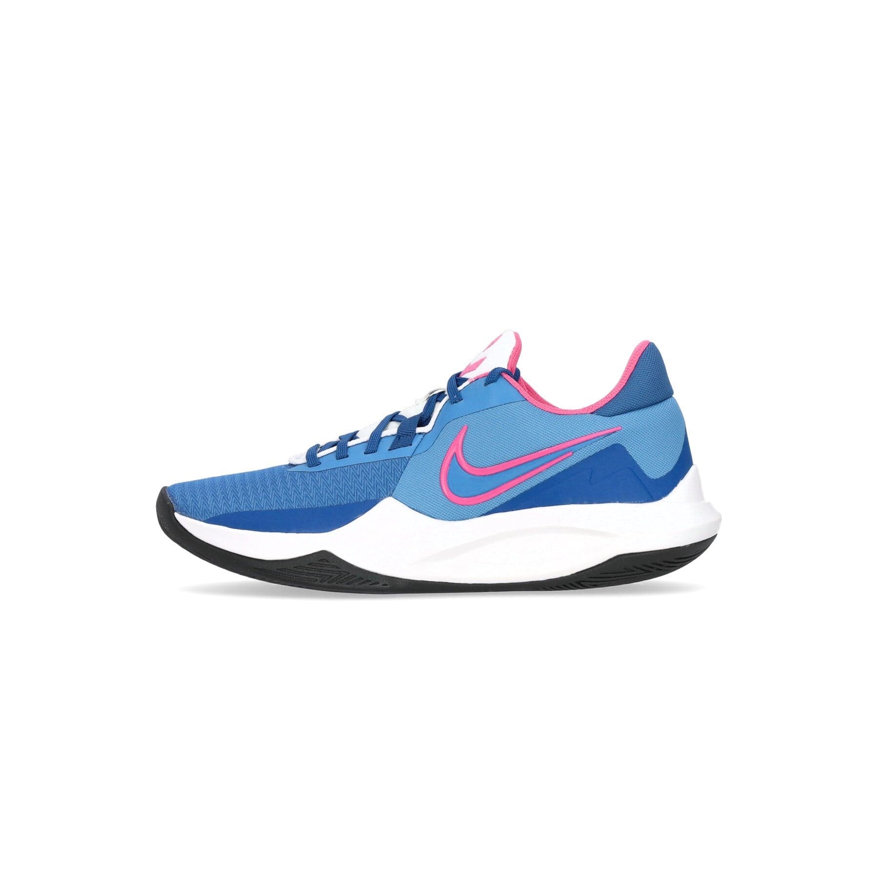 NIKE NBA Scarpa Bassa Uomo Precision Vi Dutch Blue/pinksicle/dark Marina Blue/sail - 10