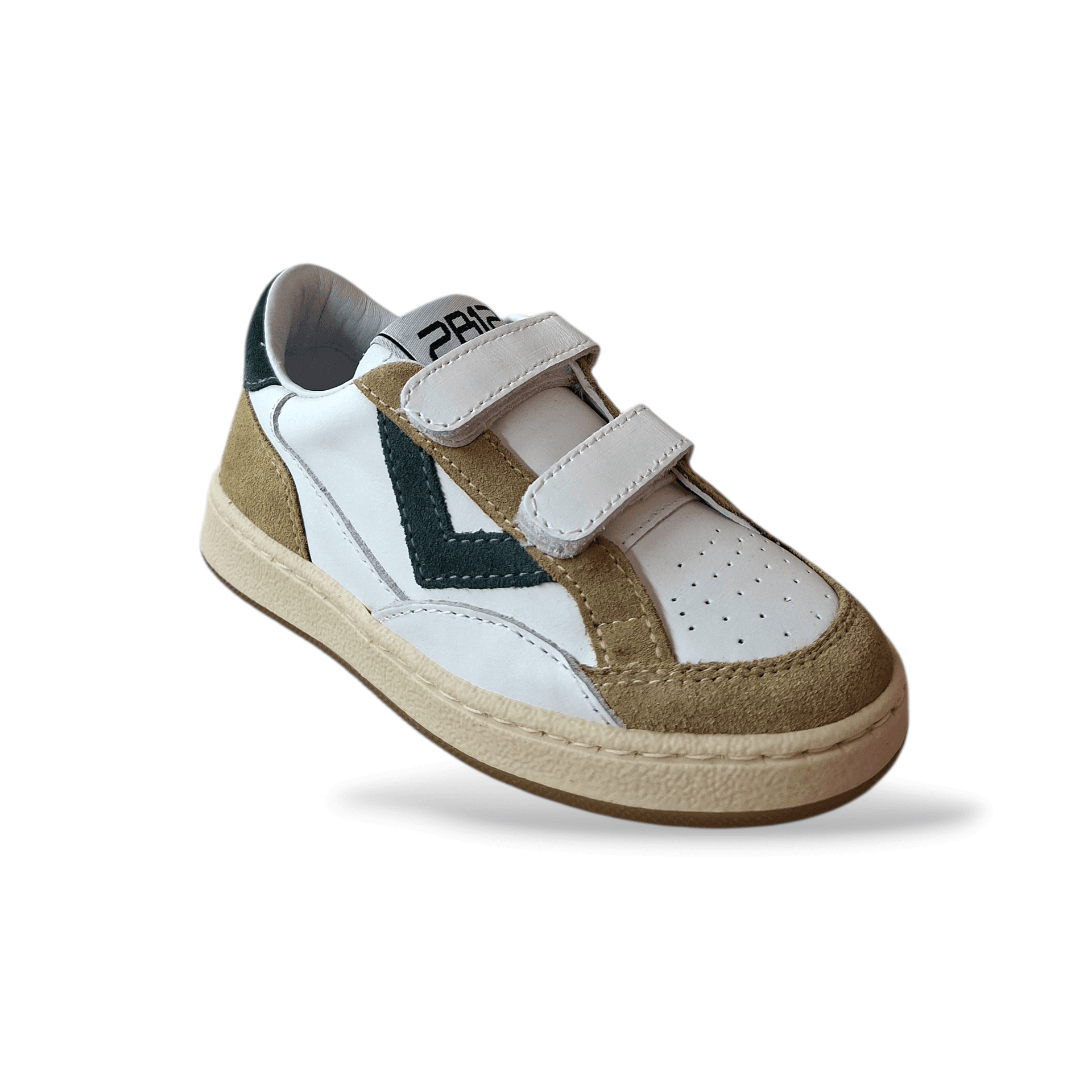 Sneakers bambino 2B12 Baby-Mini Play bianche beige verdone velcro in Ballerine Scarpetteria Gica - Trani, commercioVirtuoso.it