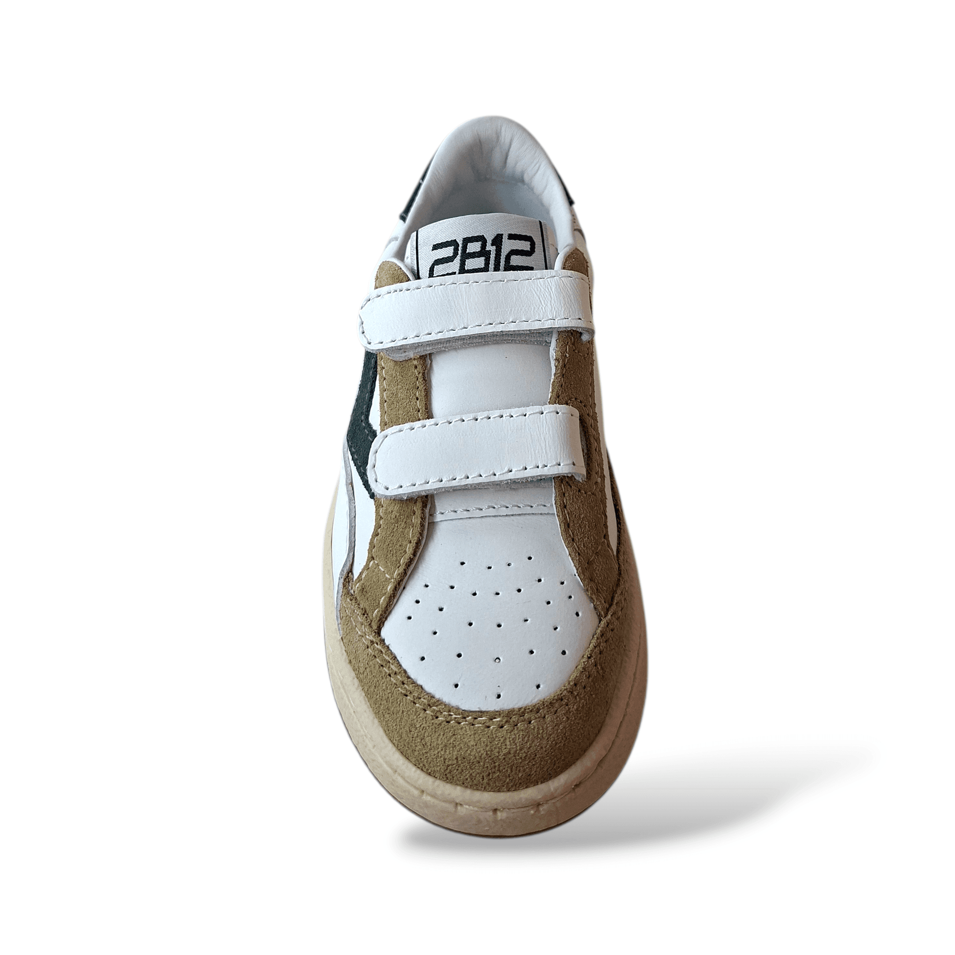 Sneakers bambino 2B12 Baby-Mini Play bianche beige verdone velcro in Ballerine Scarpetteria Gica - Trani, commercioVirtuoso.it