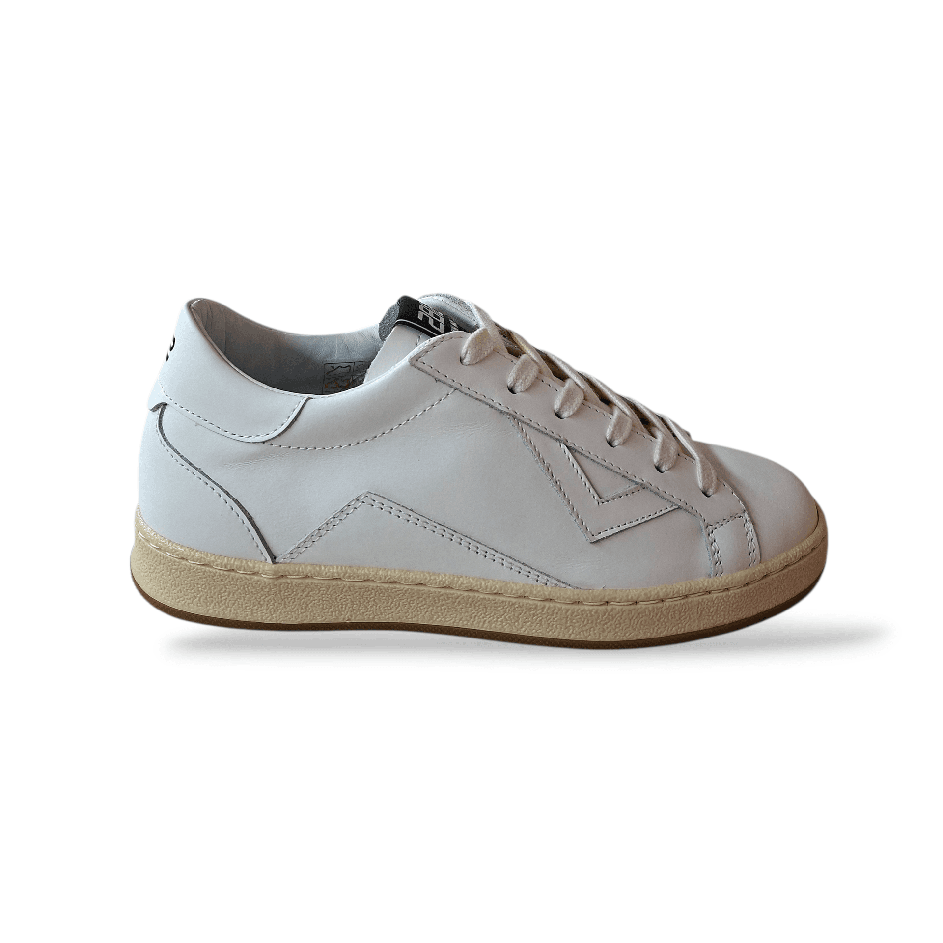Sneakers bambino 2B12 Junior Suprime bianche pelle laccio - 6