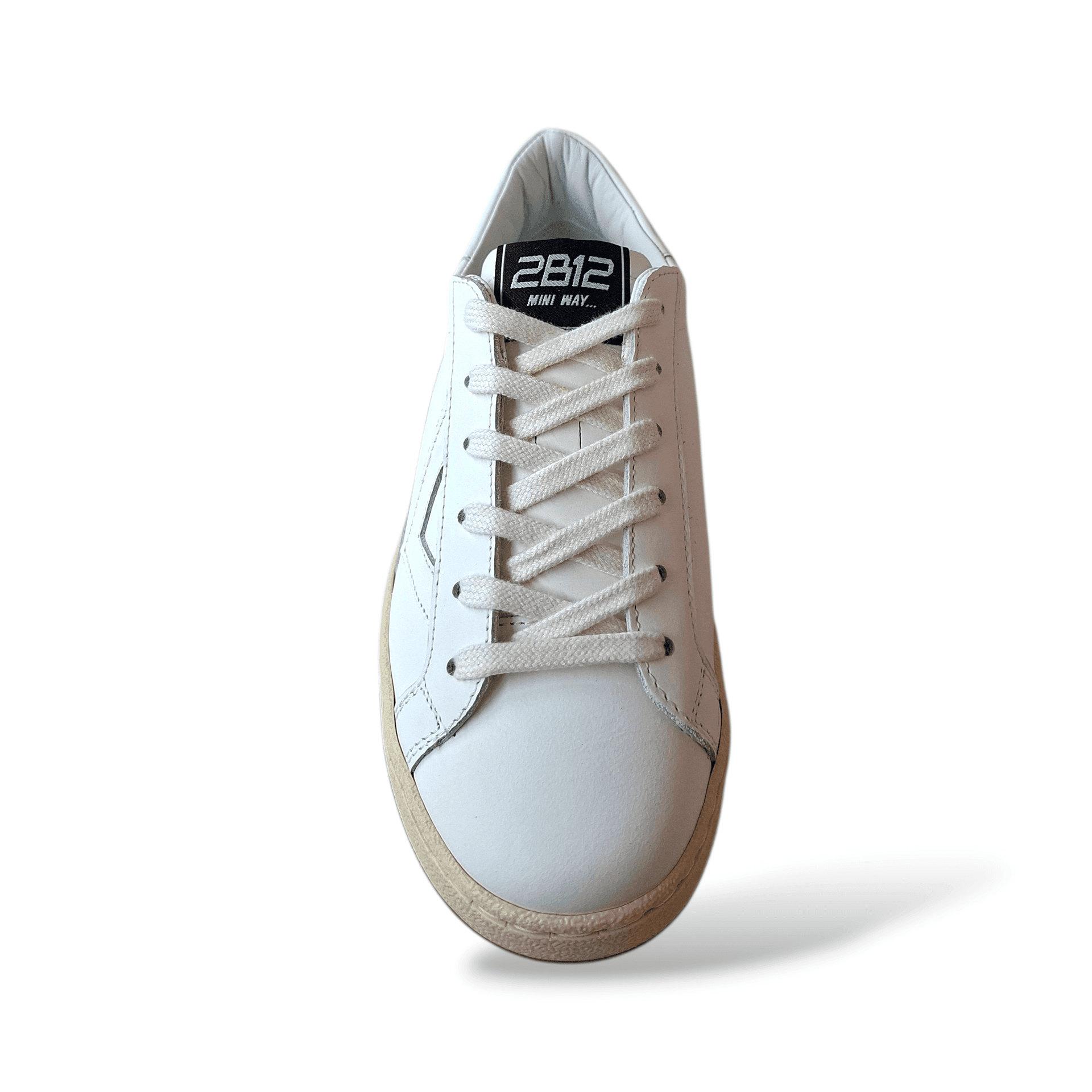 Sneakers eleganti bambino ragazzi 2B12 bianche laccio cerimonie taglie 29-39 Scarpetteria Gica
