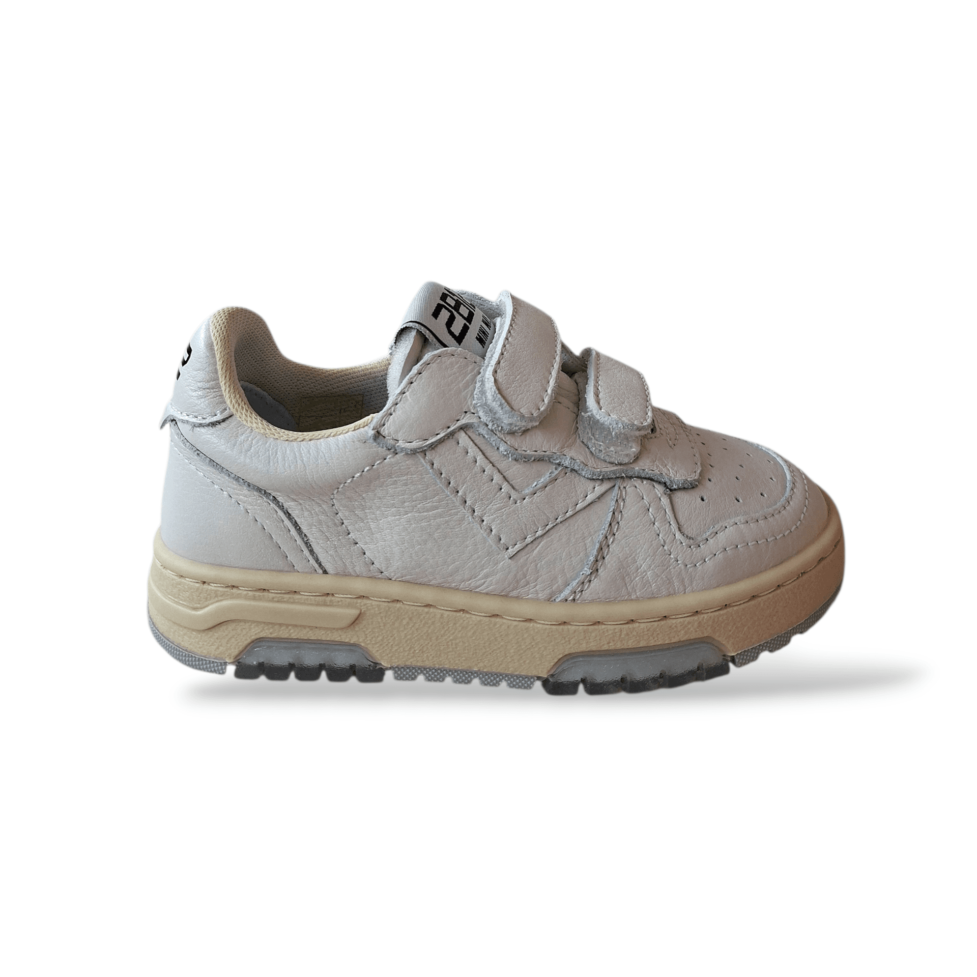 Sneakers bambino 2B12 Baby-Mini Hyper bianche pelle velcro - 6