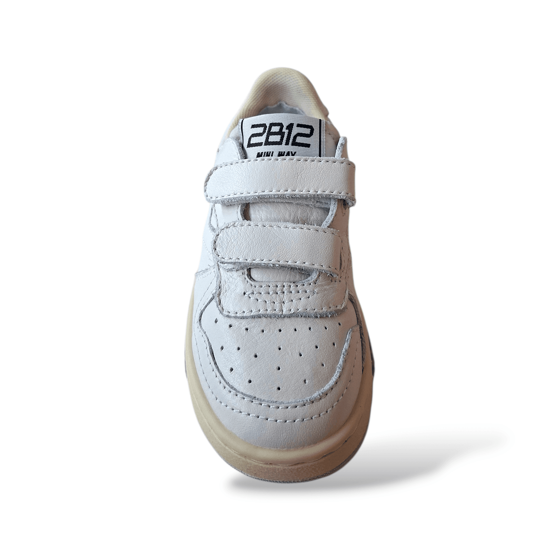 Sneakers bambino 2B12 Baby-Mini Hyper bianche pelle velcro in Ballerine Scarpetteria Gica - Trani, commercioVirtuoso.it