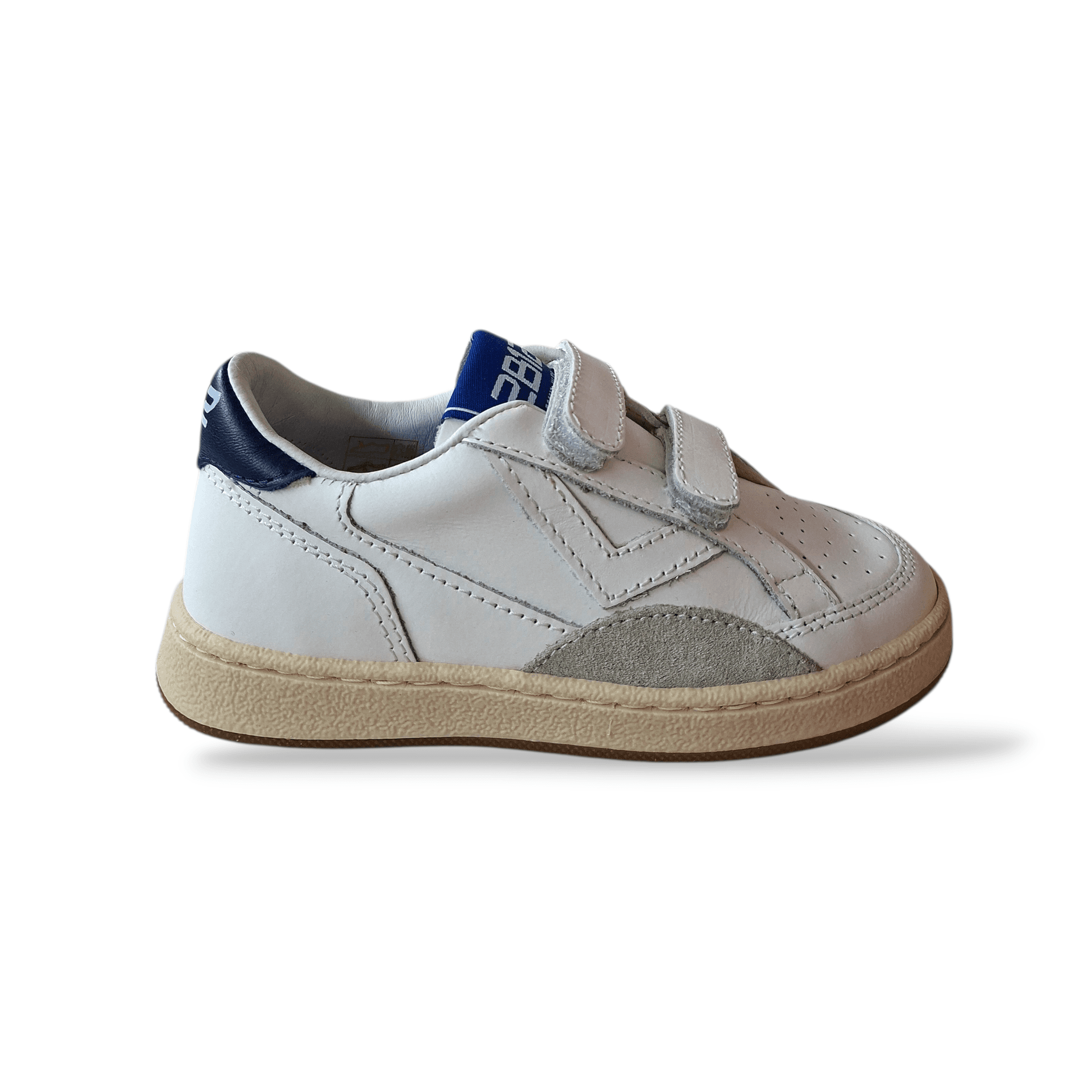 Sneakers bambino 2B12 Baby-Mini Play bianche blue velcro - 6