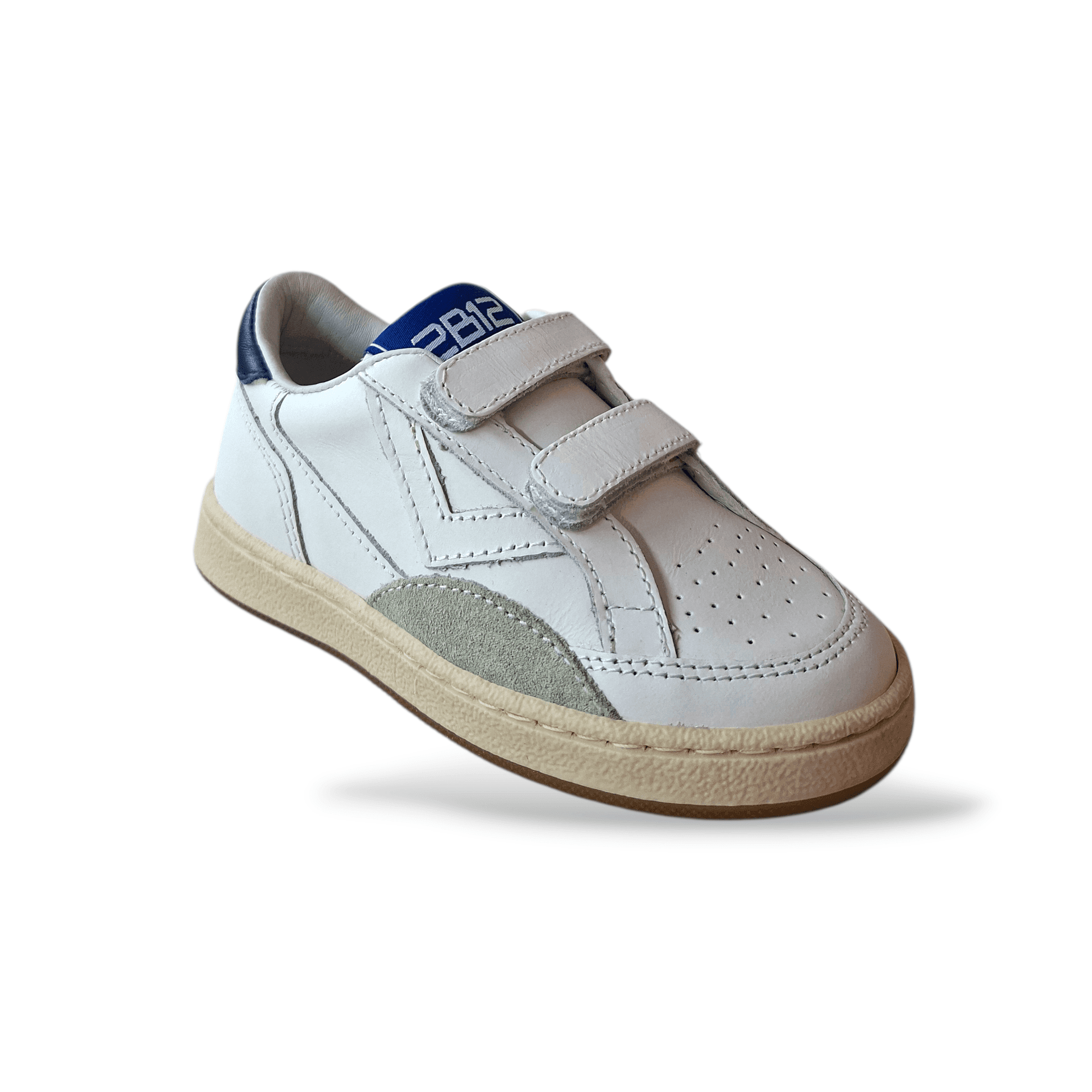 Sneakers bambino 2B12 Baby-Mini Play bianche blue velcro in Ballerine Scarpetteria Gica - Trani, commercioVirtuoso.it