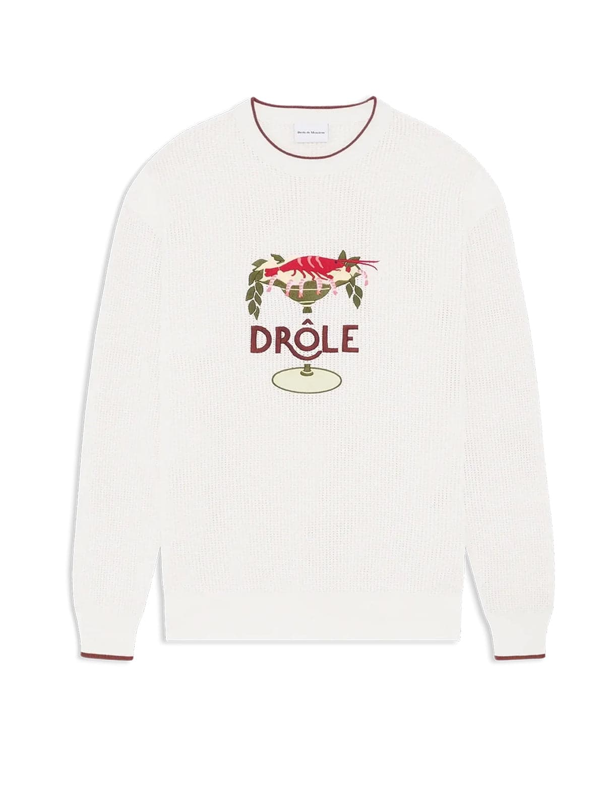DROLE DE MONSIEUR Drole De Monsieur - Maglione Grafica Bianco da Uomo - 4