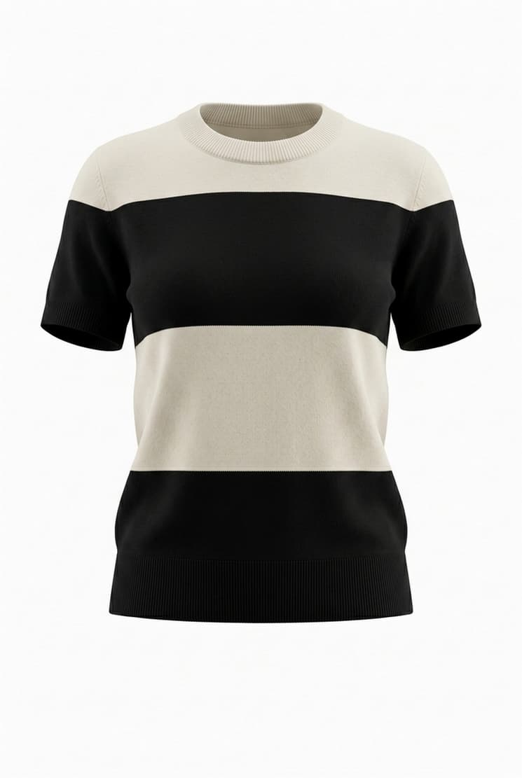 S Max Mara  Maglie Avorio/nero - 4