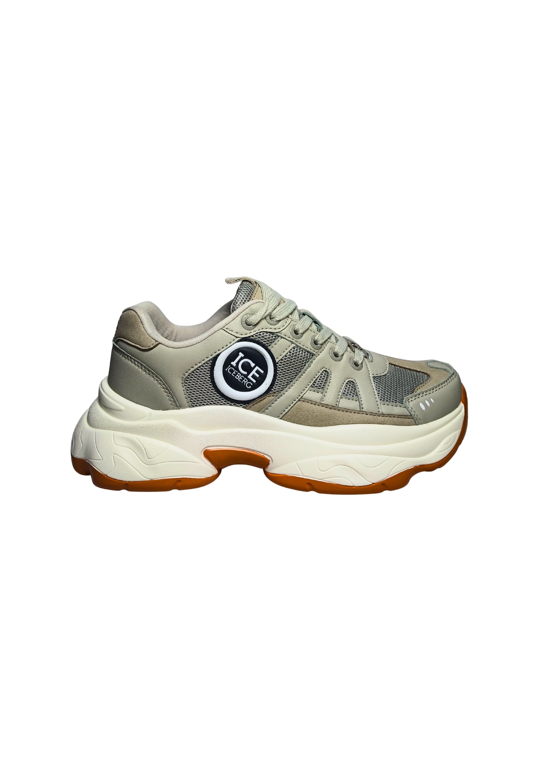 ICEBERG Scarpe Adulto unisex Iceberg Sneakers sportiva color beige . Logo laterale, chiusura lacci. - 6