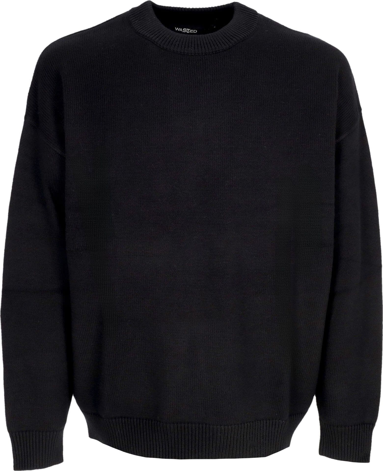 WASTED PARIS Maglione Uomo Bury Sweater Black - 3