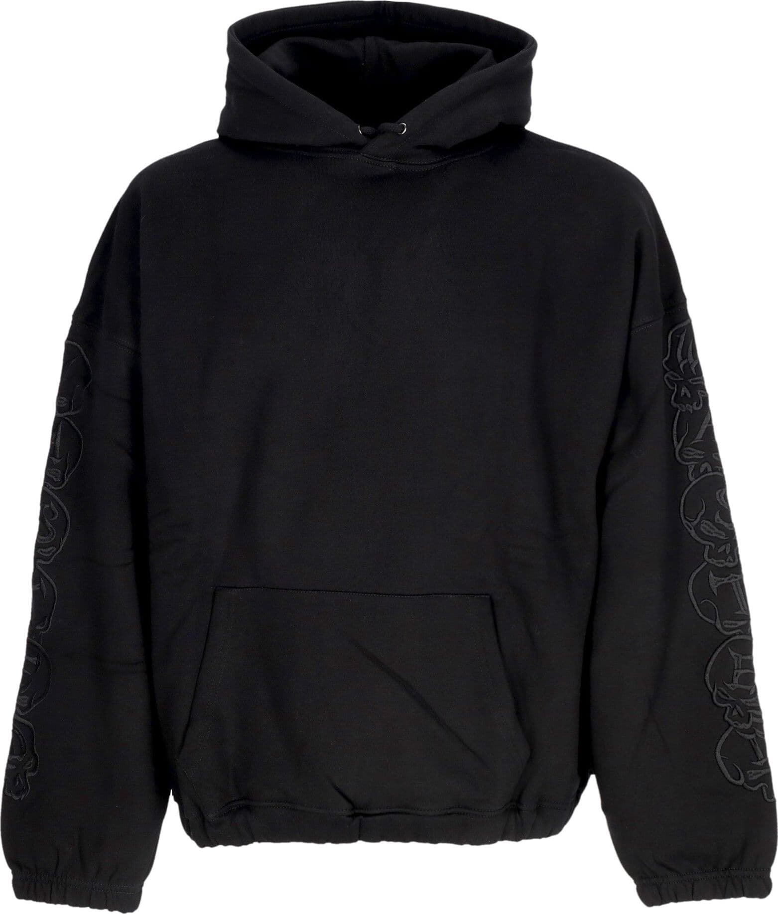 WASTED PARIS Felpa Cappuccio Uomo Bury Boxy Hoodie Black