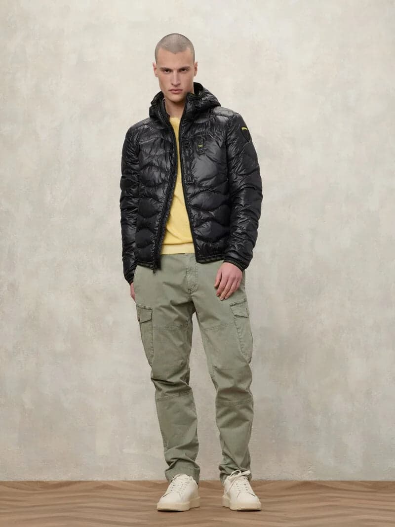 Blauer piumino uomo leggero con cappuccio Wave 26SBLUC03177 in Giacche Broadway Red - Barletta, commercioVirtuoso.it