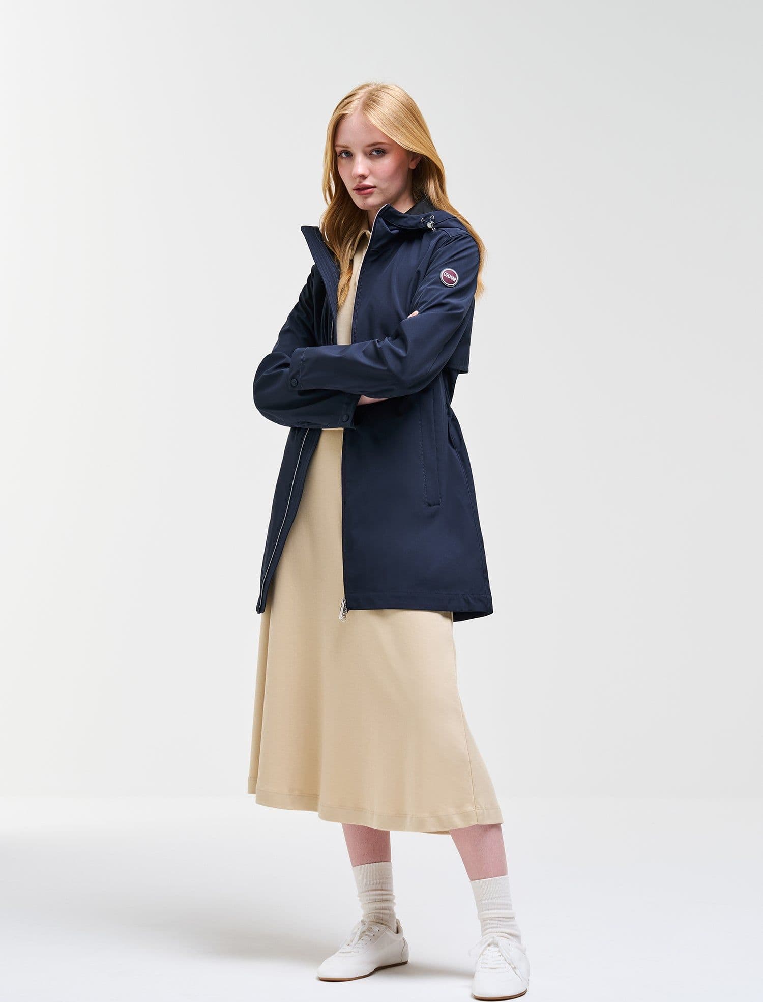 Colmar Giacca Donna Softshell Impermeabile 1901 Blu Navy con Cappuccio in Giacche Broadway Red - Barletta, commercioVirtuoso.it