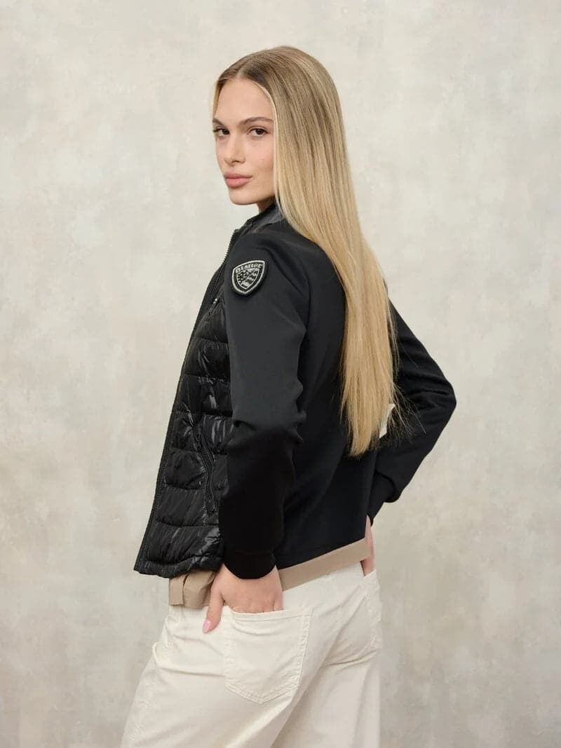 Blauer Giubbino Donna Haskel Nero – Piumino ibrido con maniche in scuba 26SBLDC02206 in Giacche Broadway Red - Barletta, commercioVirtuoso.it