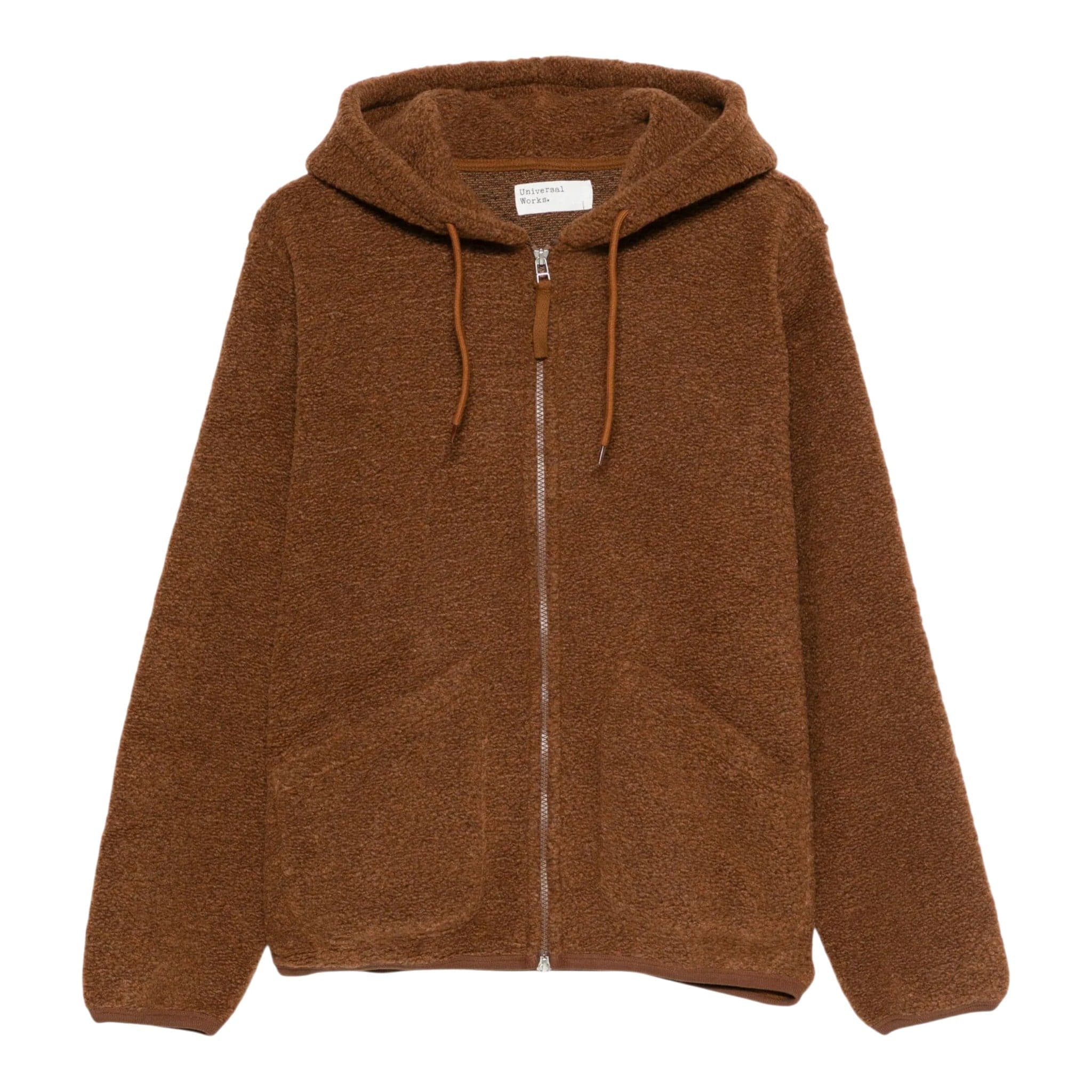 UNIVERSAL WORKS giacca universal works travel hoodie alvar fleece - cumin - 3