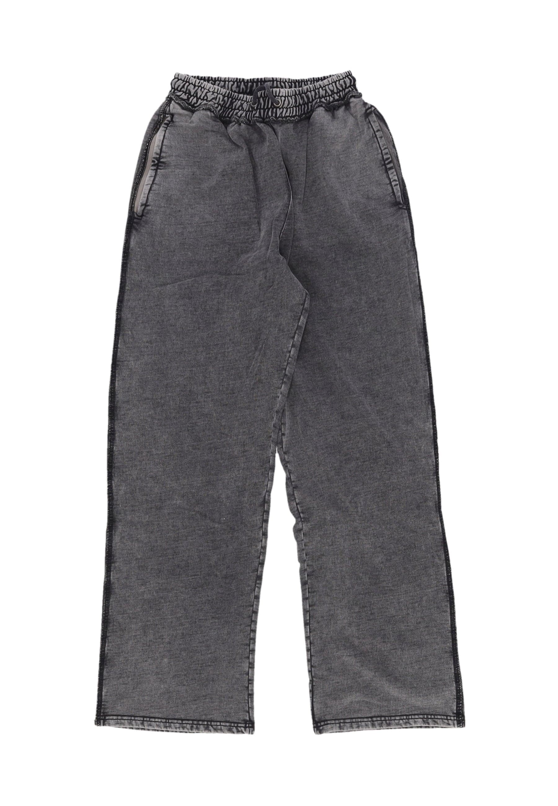 WASTED PARIS Pantalone Tuta Leggero Uomo Kingdom Curve Faded Jogging Pant Faded Black - 3