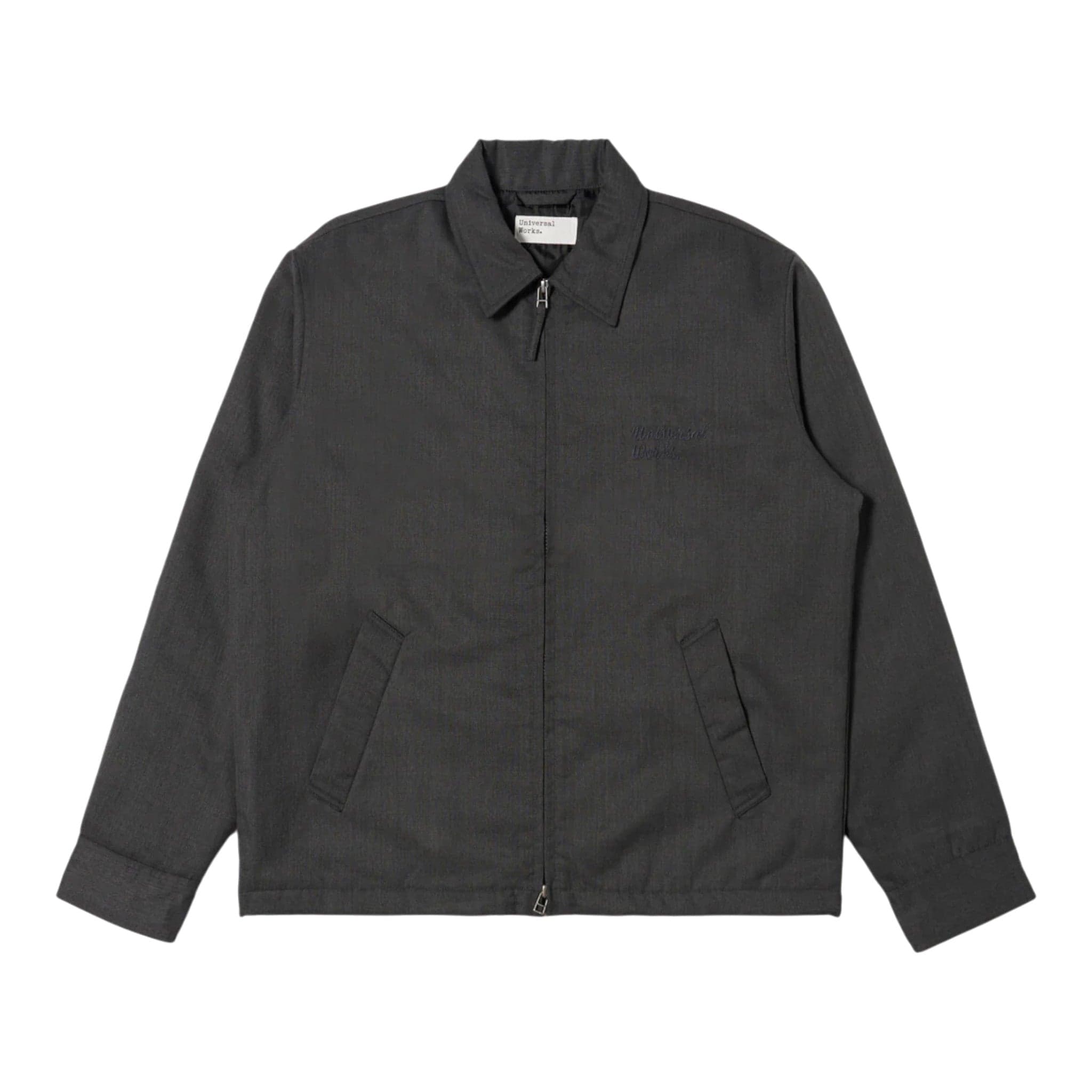 UNIVERSAL WORKS giacca universal works padded club jacket travel suiting - charcoal - 8