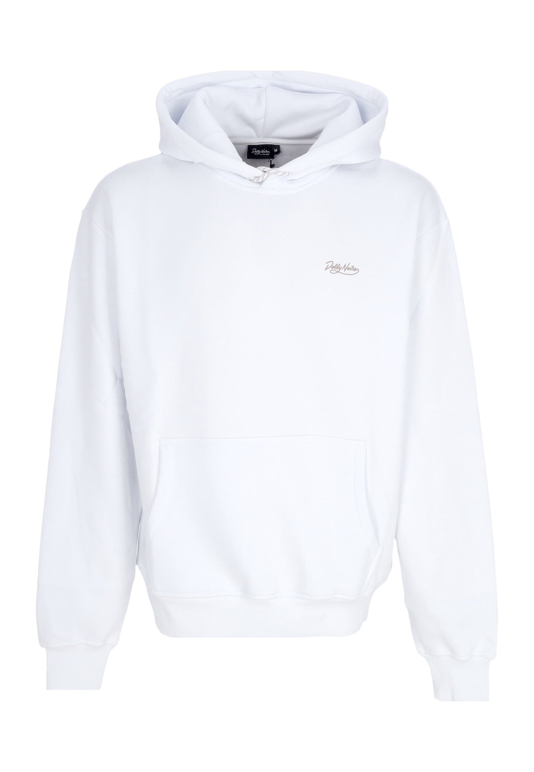 DOLLY NOIRE Felpa Cappuccio Uomo Asso Di Bastoni Hoodie White - 3