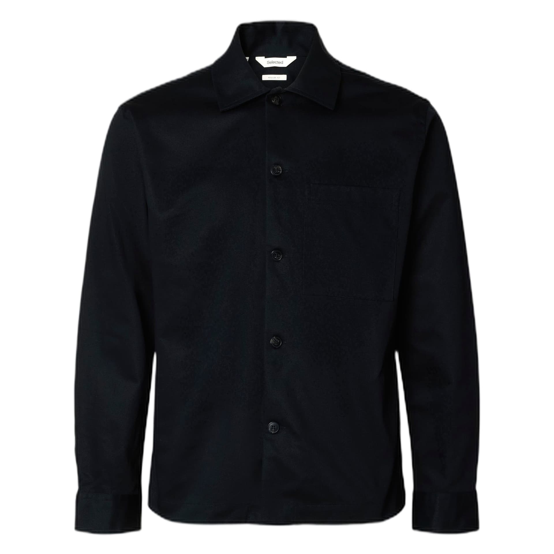 SELECTED HOMME camicia selected homme tate heavy twill overshirt - nero - 6