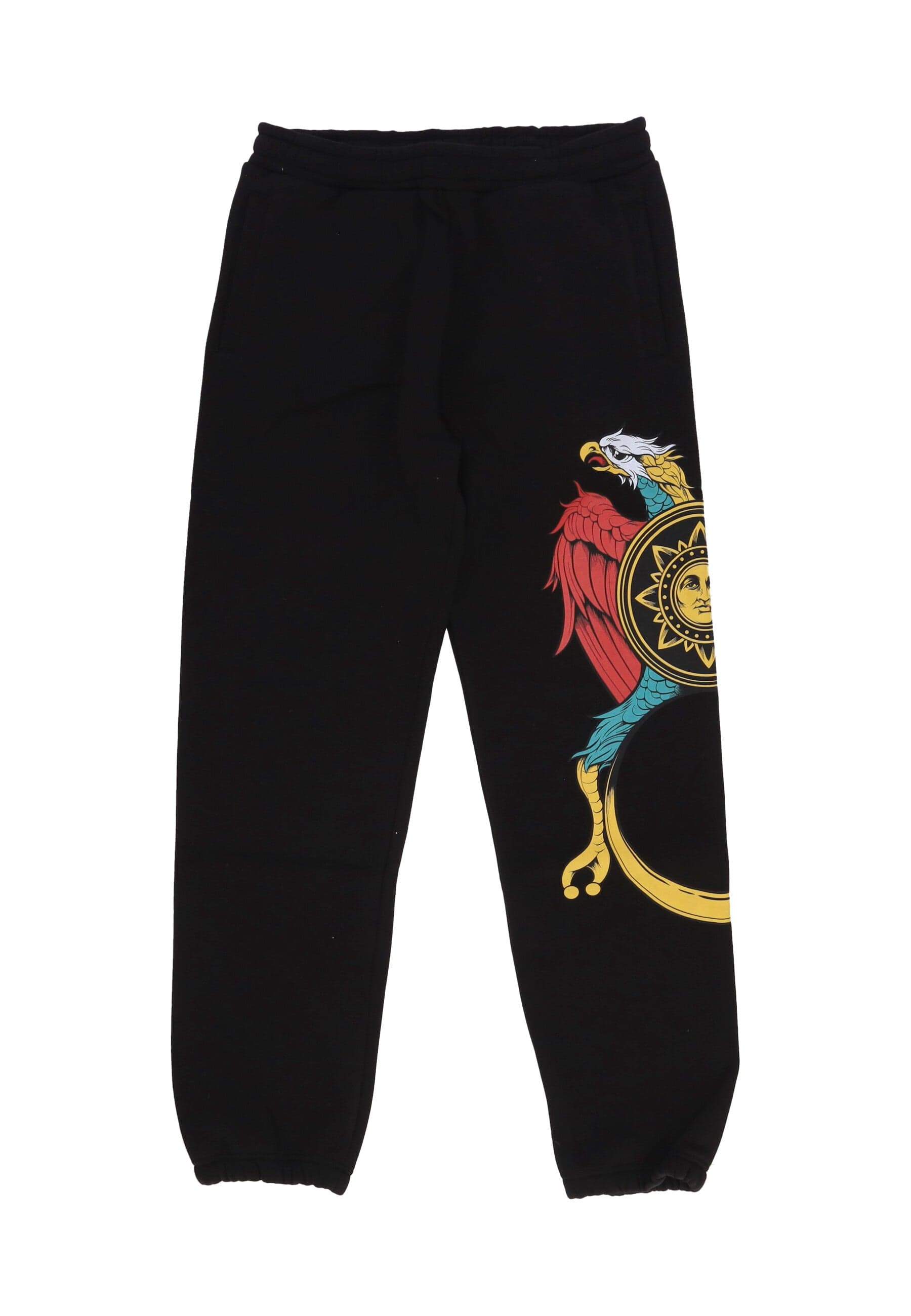 DOLLY NOIRE Pantalone Tuta Felpato Uomo Asso Di Denari Sweatpants Black - 3