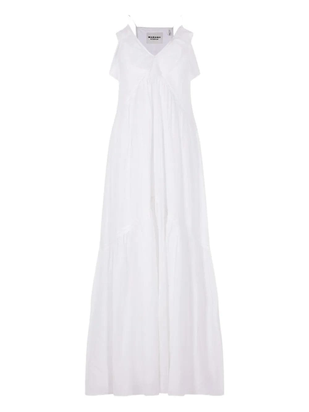 MARANT ETOILE Marant Etoile - Vestito Maxi Dress Vasma Bianco e Nero da Donna - 6