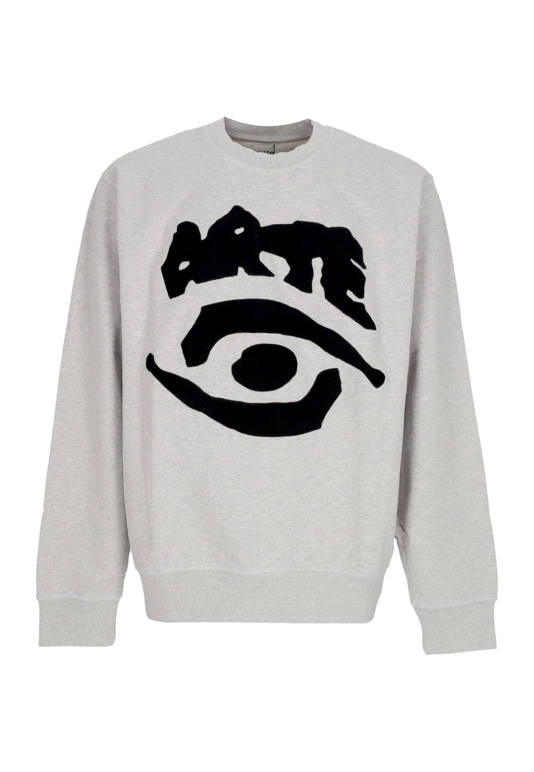 ARTE Felpa Leggera Girocollo Uomo Eye Front Crewneck Grey - 4