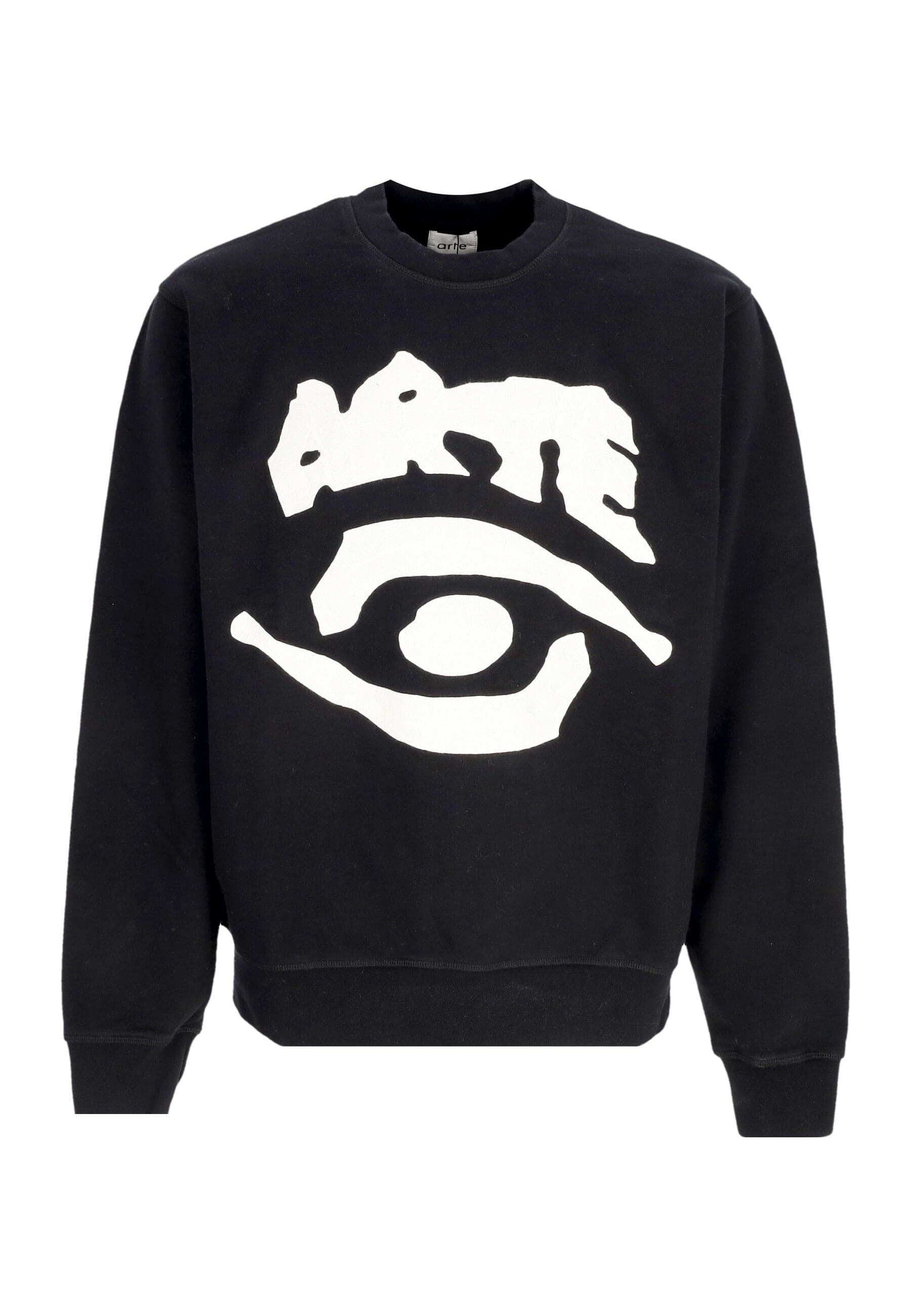 ARTE Felpa Leggera Girocollo Uomo Eye Front Crewneck Black - 3
