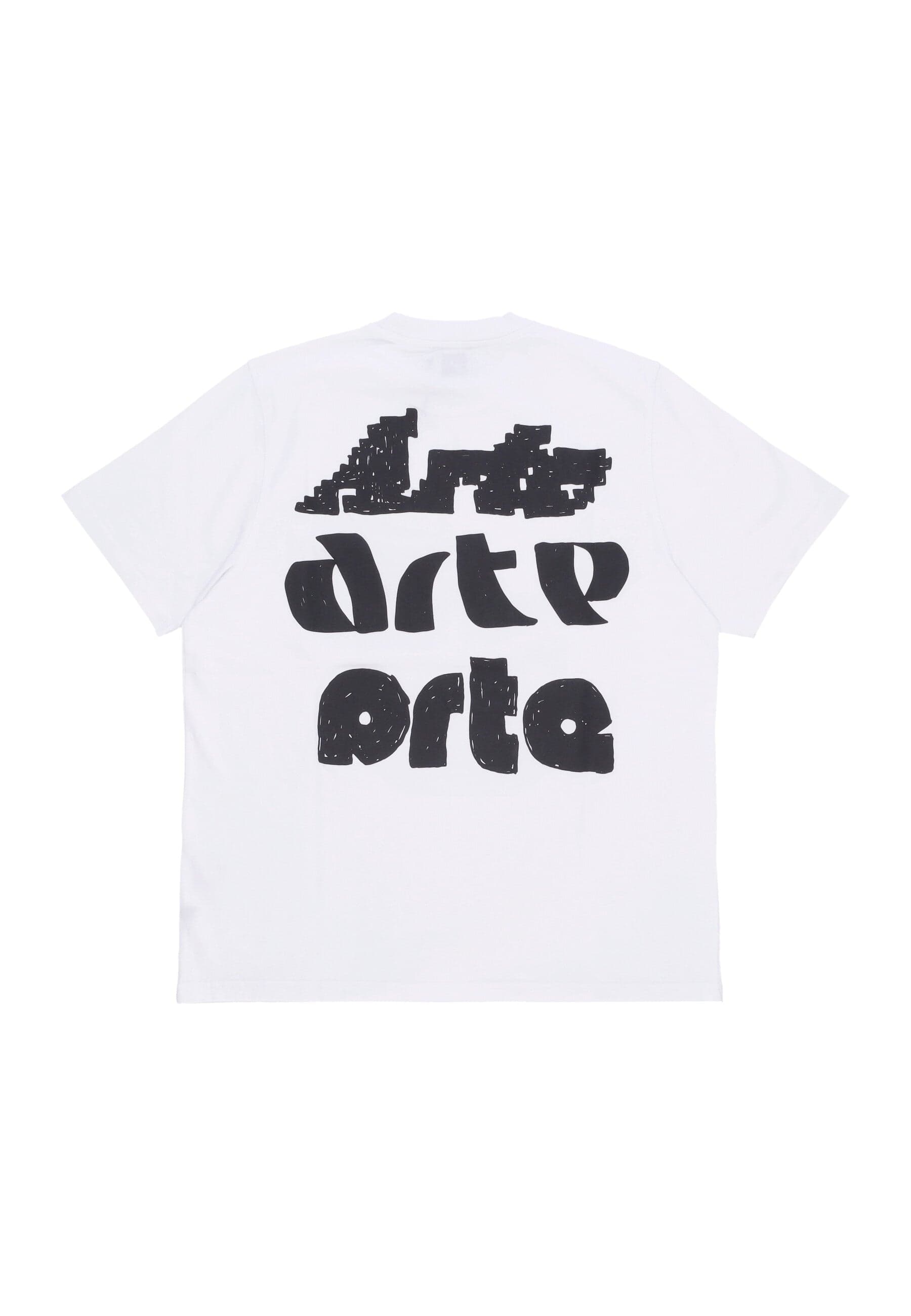 ARTE Maglietta Uomo Multi Logo Print Tee White - 3