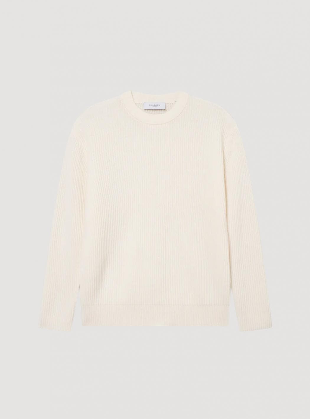 LES DEUX Eddie Wool Rib Crewneck Knit - 4