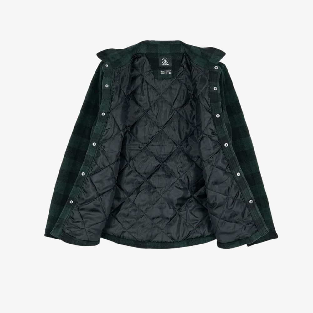 Camicia Volcom Bowered LS Black Green - 3