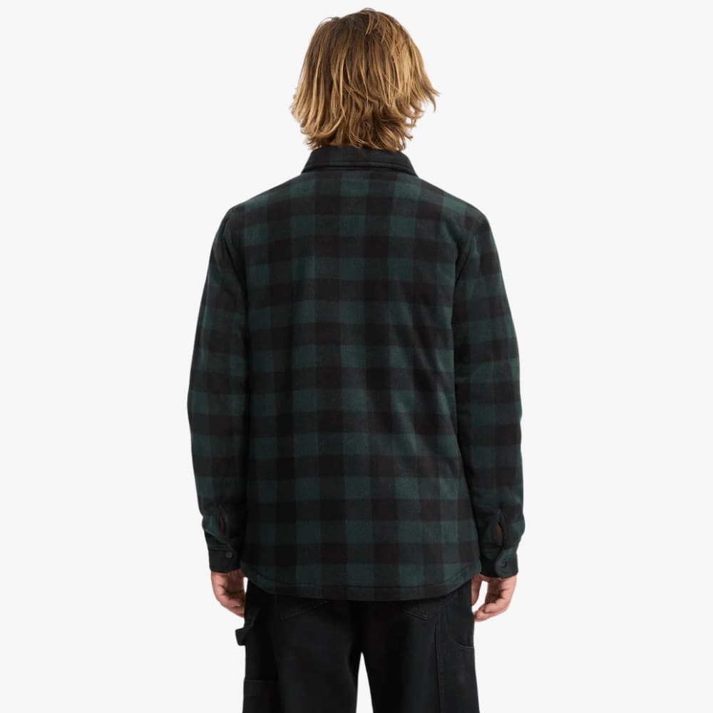 Camicia Volcom Bowered LS Black Green - 5