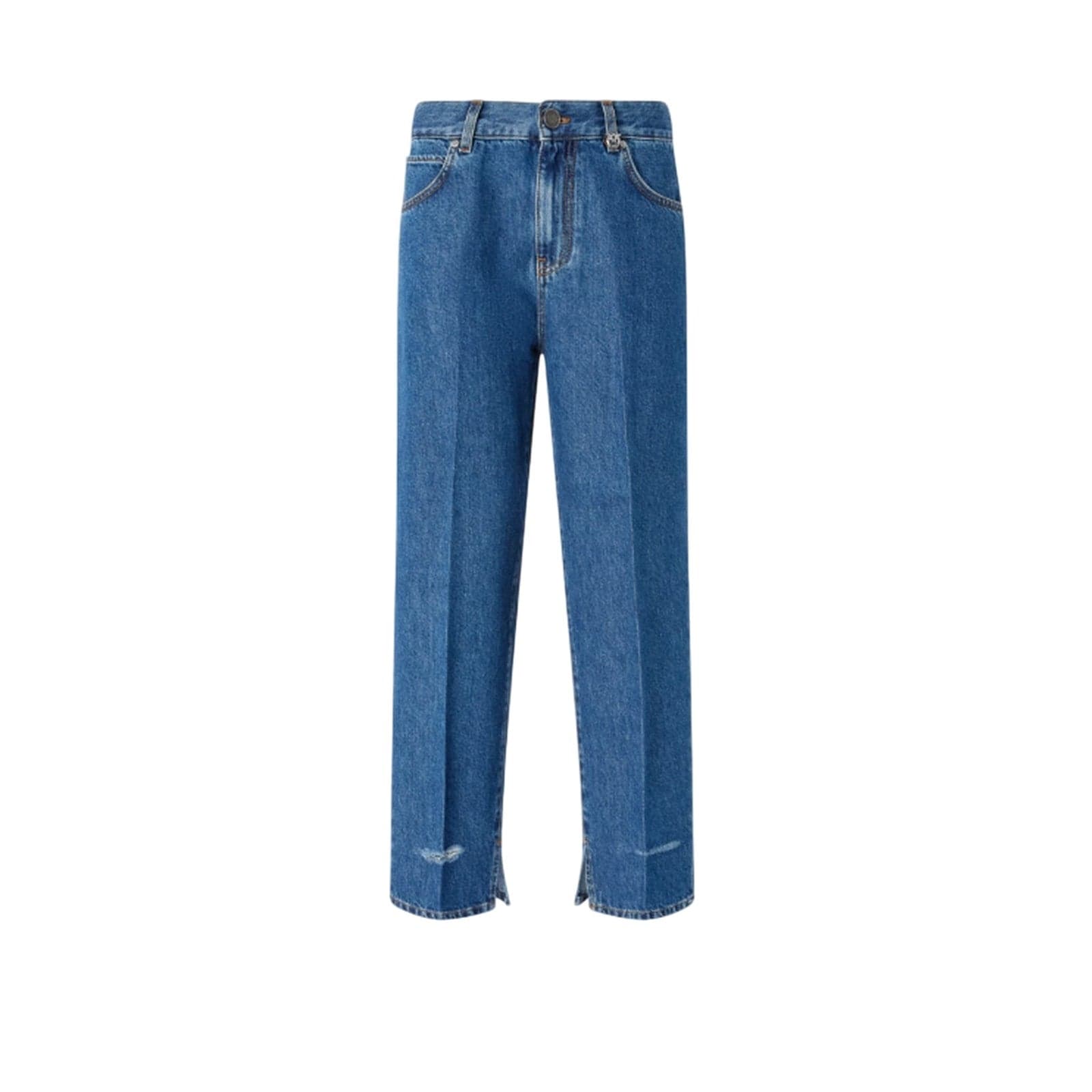 Pinko jeans donna pinko - lovely loose soft ocean - blu - 5