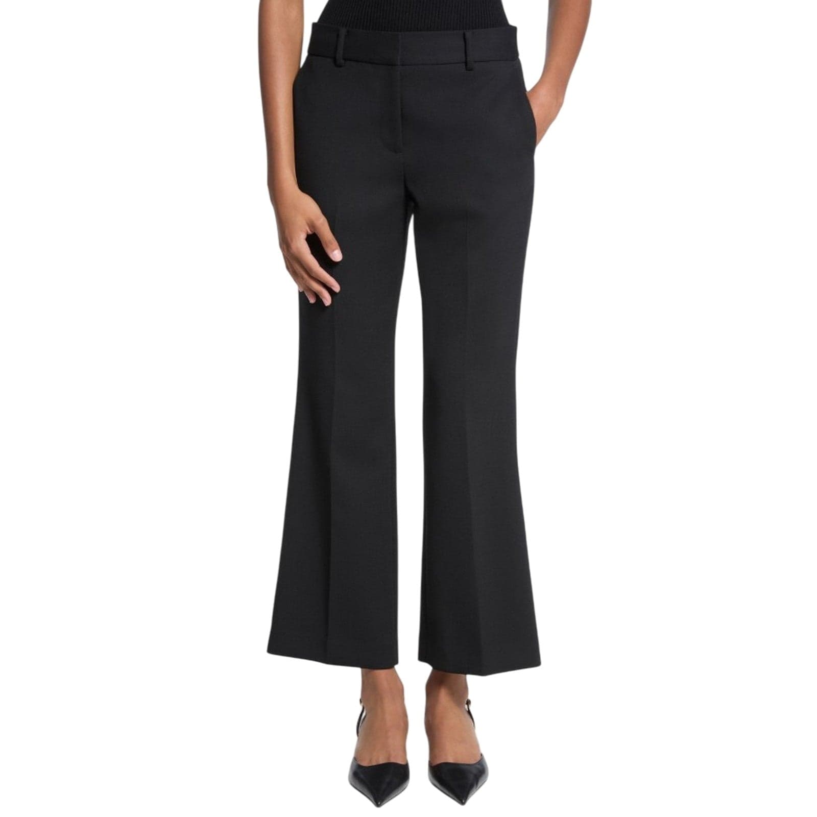 MICHAEL KORS pantaloni donna michael kors - cropped kick pant - nero - 3