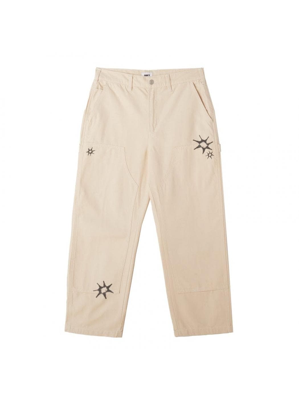 OBEY Big Timer Printed Carpenter Pant – OFF WHITE
