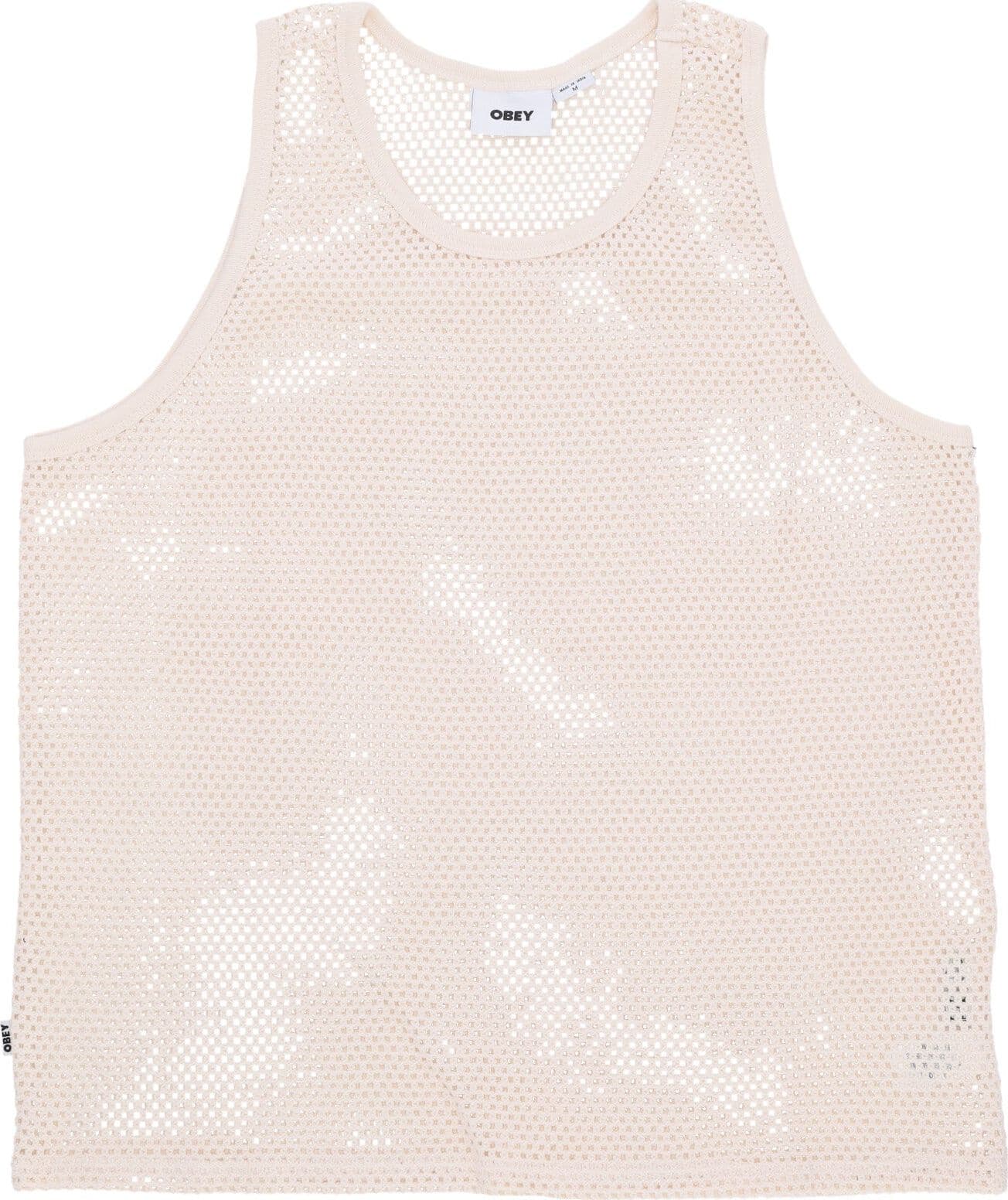 OBEY Canotta Uomo Tower Mesh Tank Unbleached - 3