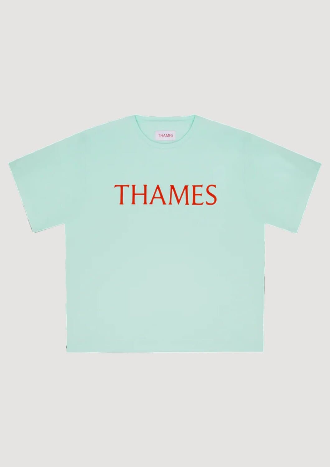 THAMES MMXX Letters Tee Aqua Blu - 3