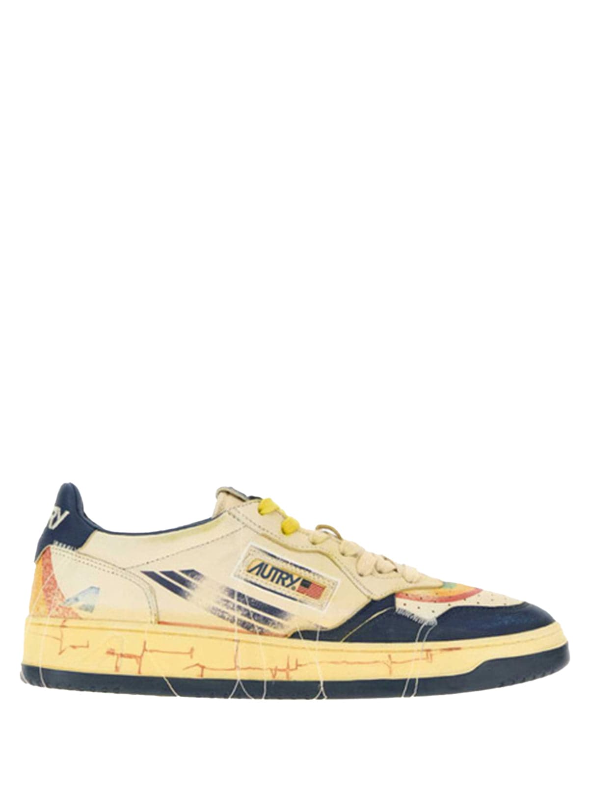AUTRY Autry - Sneakers Super Vintage Gialle da Uomo - 2