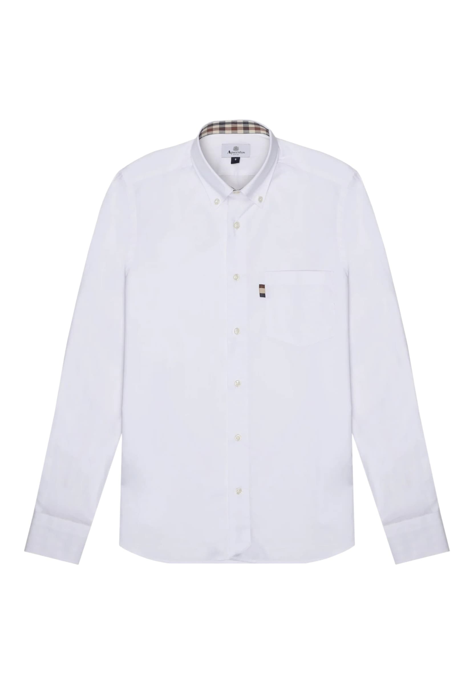 AQUASCUTUM Camicia Uomo Aquascutum A005 SH004 01 WHITE