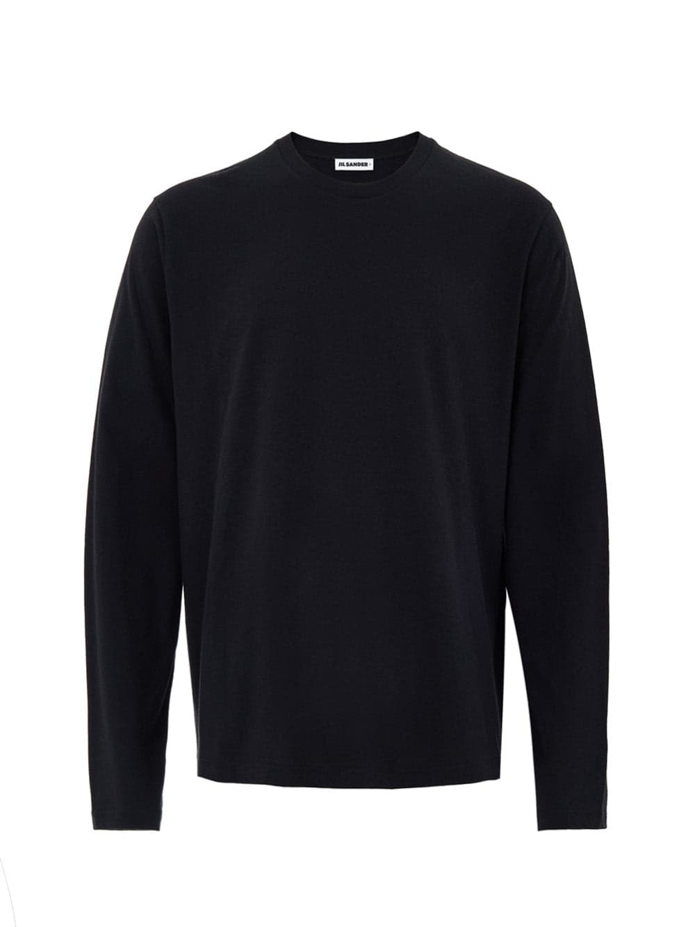 JIL SANDER T-Shirt Nera Maniche Lunghe con Logo Ricamo Jil Sander - 6