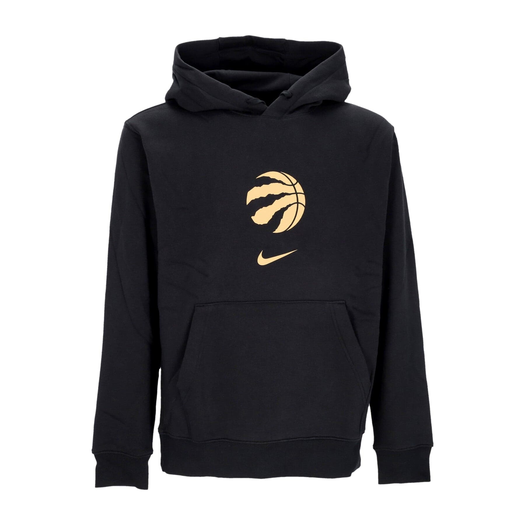 NIKE NBA Felpa Cappuccio Uomo Nba City Edition Club Fleece Hoodie Torrap Black - 3