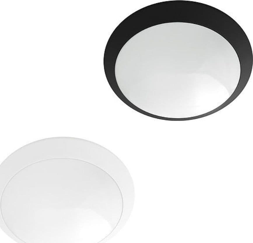 Plafoniera tonda 300mm IP65 2 x E27 220/240V Bianca