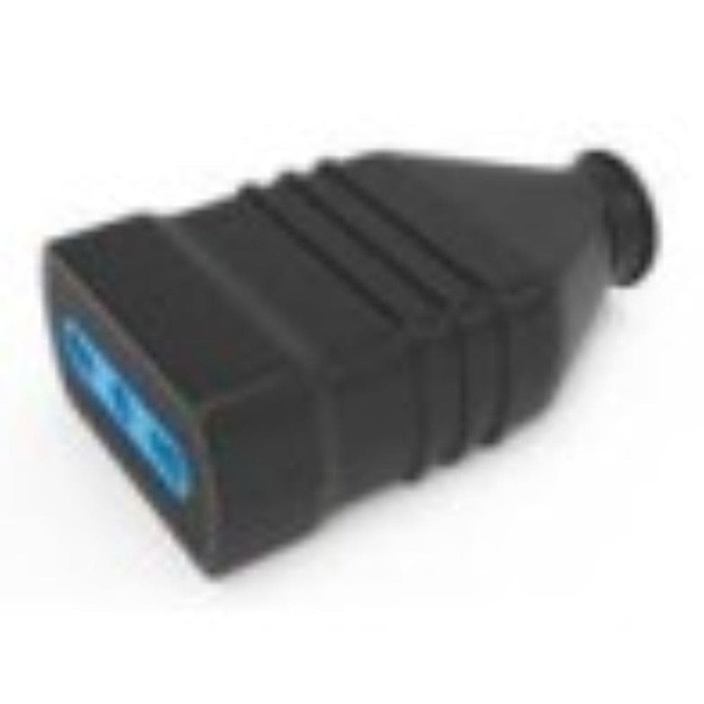 PRESA ANTISCHIACCIAMENTO 10/16A 2P+T IN PVC, NERA SFUSA - 1