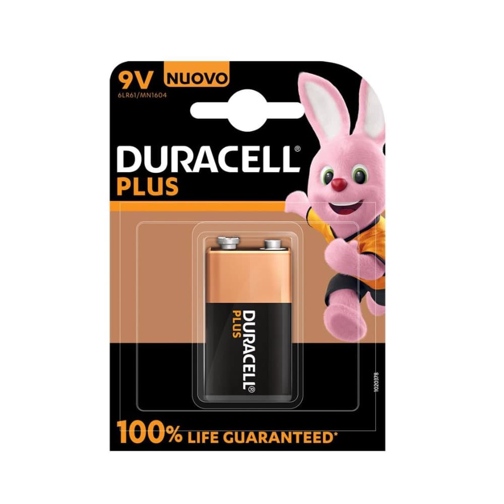 DURACELL PLUS 100 TRANSISTOR 9V MN1604 - BLISTER 1 PZ