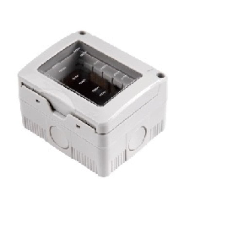 CONTENITORE PORTAFRUTTI DA PARETE 3 POSTI CON COPERCHIO-IP55 - 1