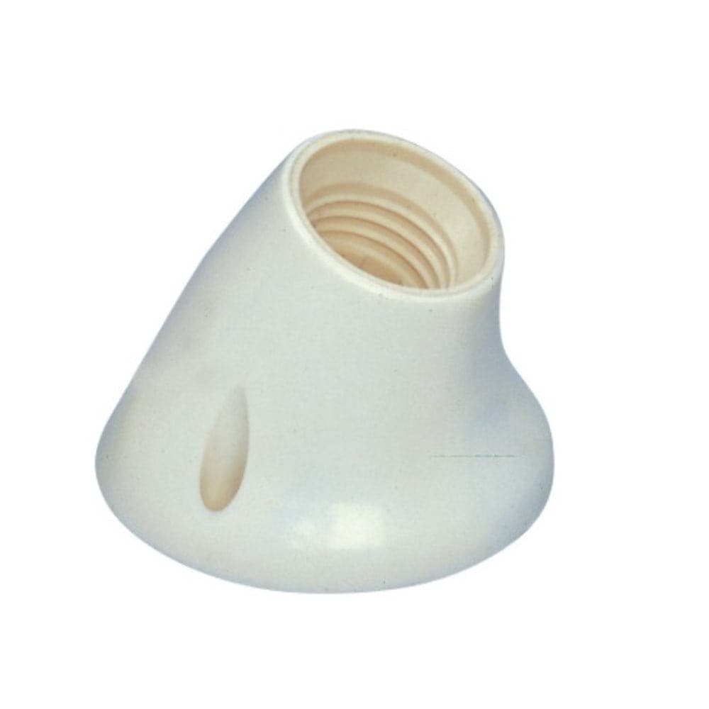 PUNTOLUCE INCLINATO 45 GRADI ATTACCO E27 FORI PASSANTI DIAM. 4MM BIANCO - 1