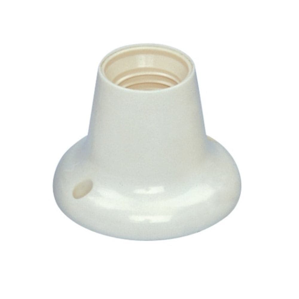 PUNTOLUCE ATTACCO E27 FORI PASSANTI DIAMETRO 4MM BIANCO
