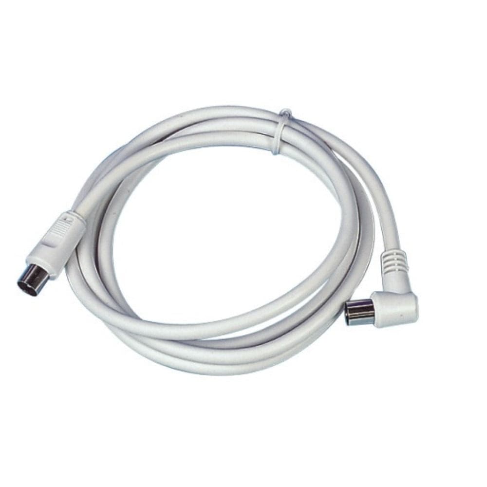 PROLUNGA TV SPINA/PRESA 90° 9,5MM L 3M-ADATTATORE SP/SP INCLUSO BIANCA - 1