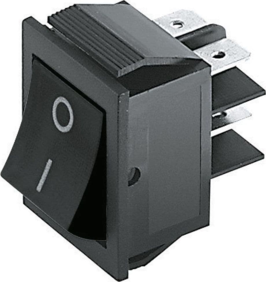 INTERRUTTORE BIPOLARE NERO 15A 250V
